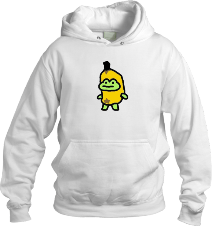 Frog Oversize Hoodie White 18
