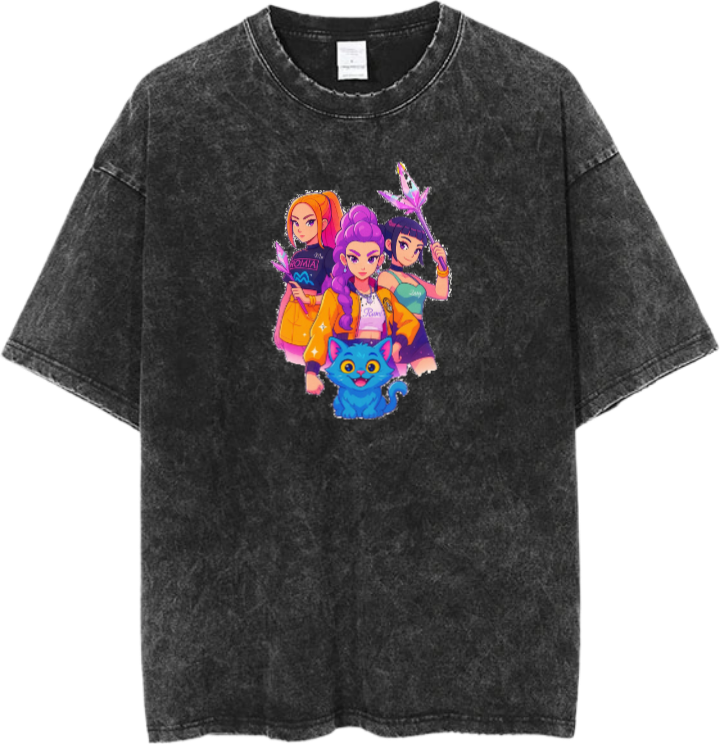 Hunterix kpop  t- shirt Washed  18