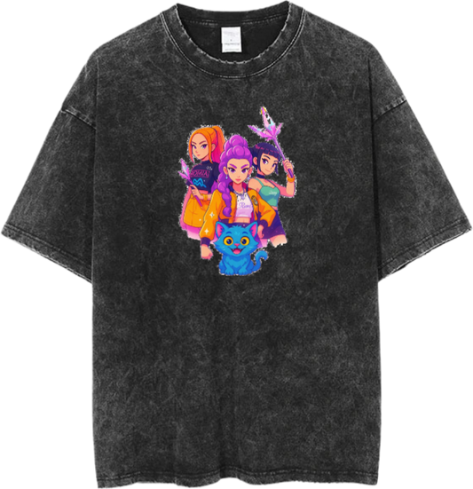 Hunterix kpop  t- shirt Washed  18