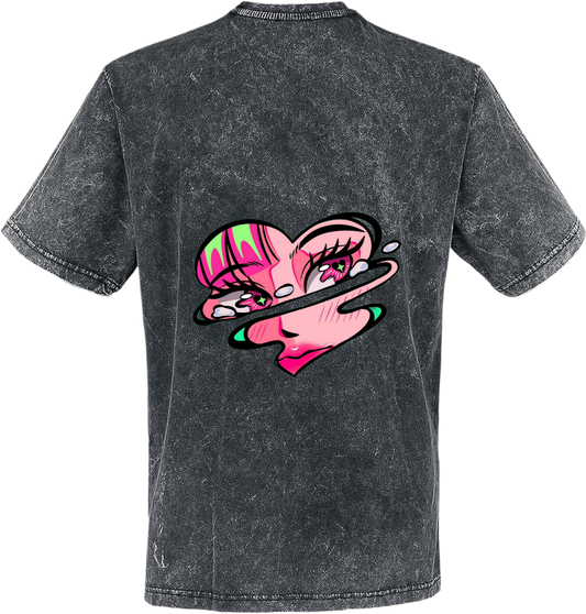 snow wash t- shirt One Size Washed Back 17