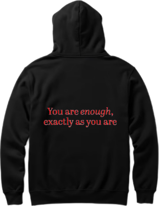 VaIentine coupIe Oversize Hoodie Black Back 18