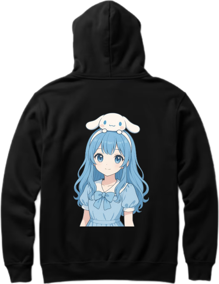 Cinnamoroll One Size hoodie Black Back 16
