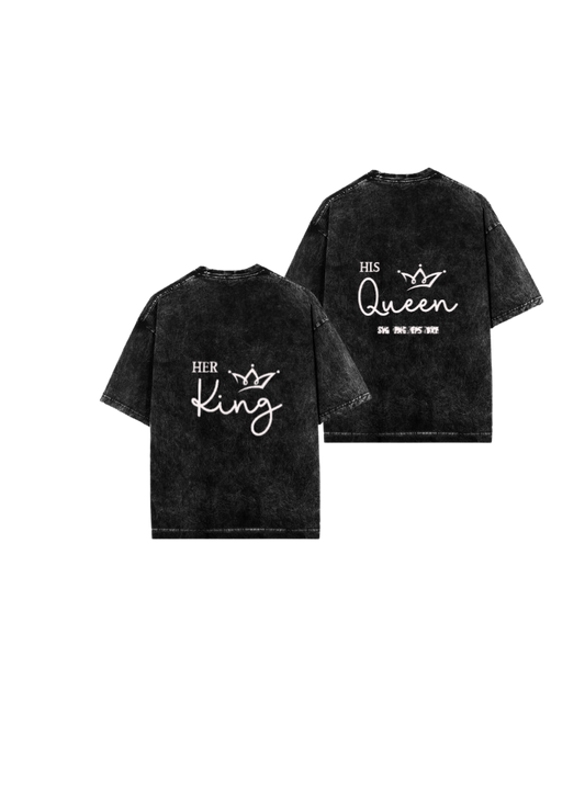 VaIentine coupIe One Size t- shirt Washd Cables 19