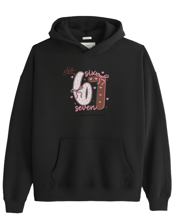 designs 67 Oversize Hoodie Black 18