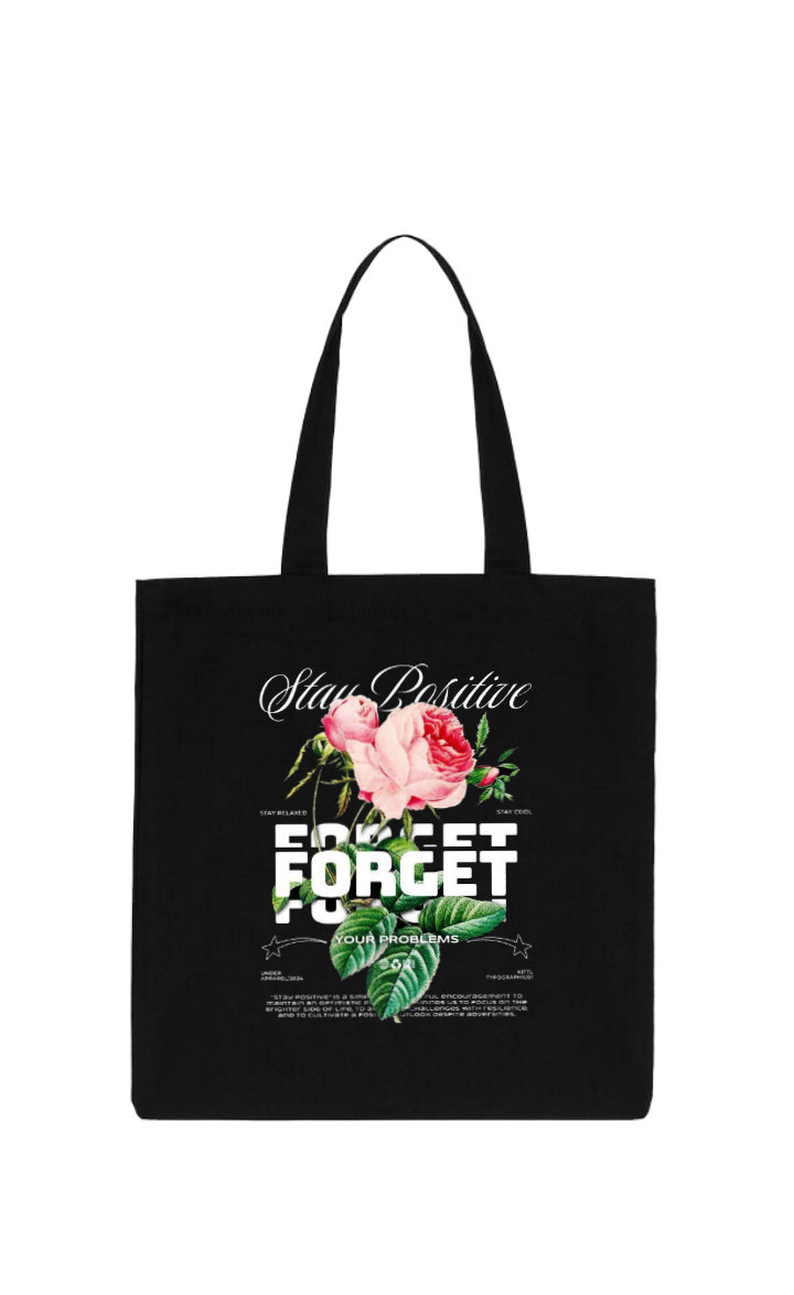 FORGET tote bag Black 57