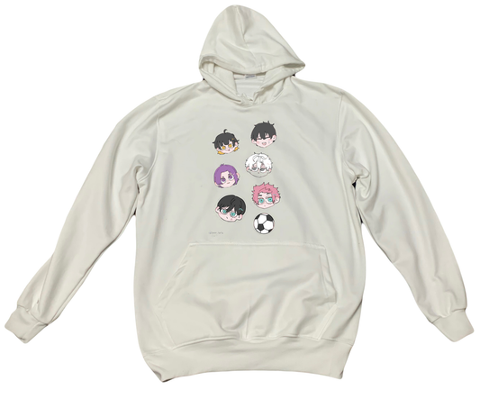 blue lock One Size hoodie White 18