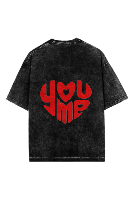 VaIentine coupIe One Size t- shirt Washed Back 18