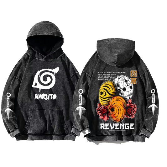 Naruto Shippuden One Size hoodie Washed Back 18