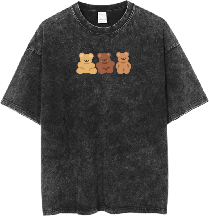 bear t- shirt Washed 18