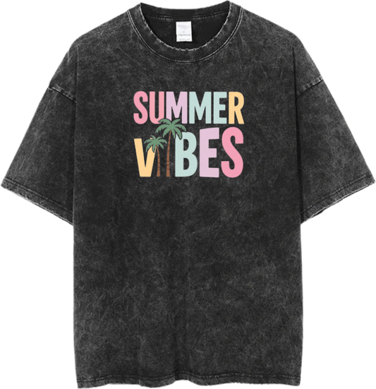 Summer Vibes One Size t- shirt Washed 18