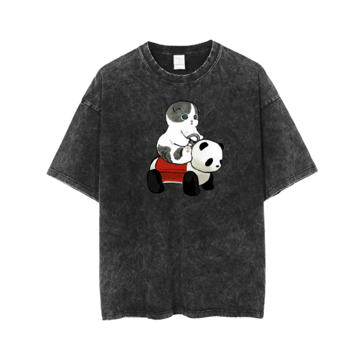 PANDA One Size t- shirt Washed 18