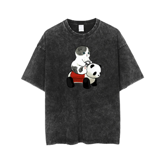 PANDA One Size t- shirt Washed 18