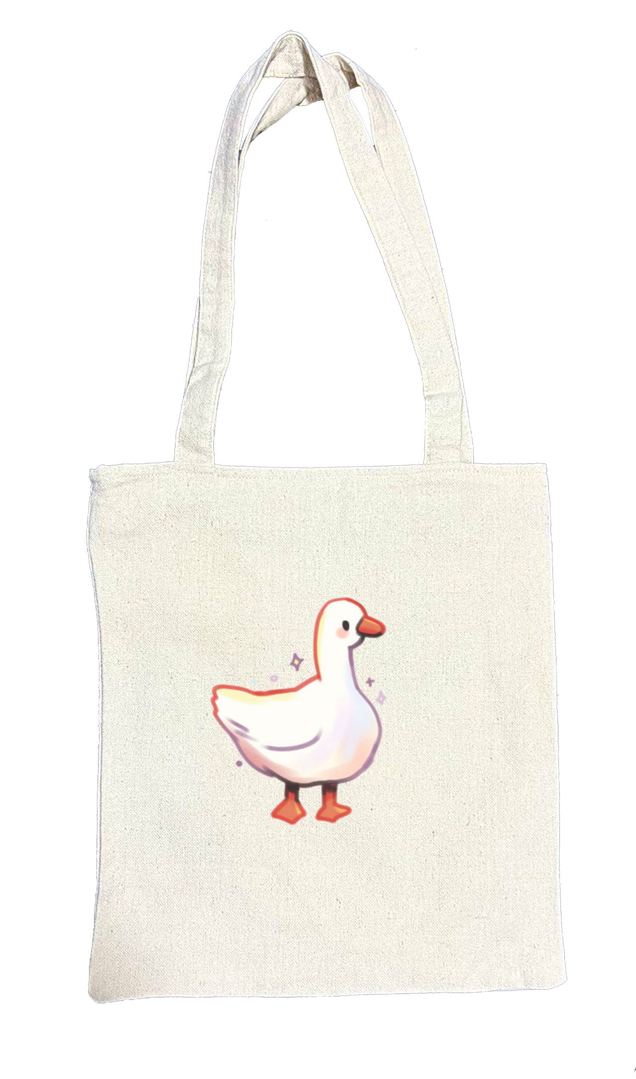 duck tote bag beige 18