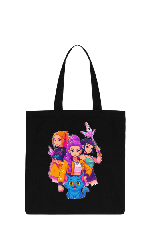 Hunterix kpop tote bag Black 15