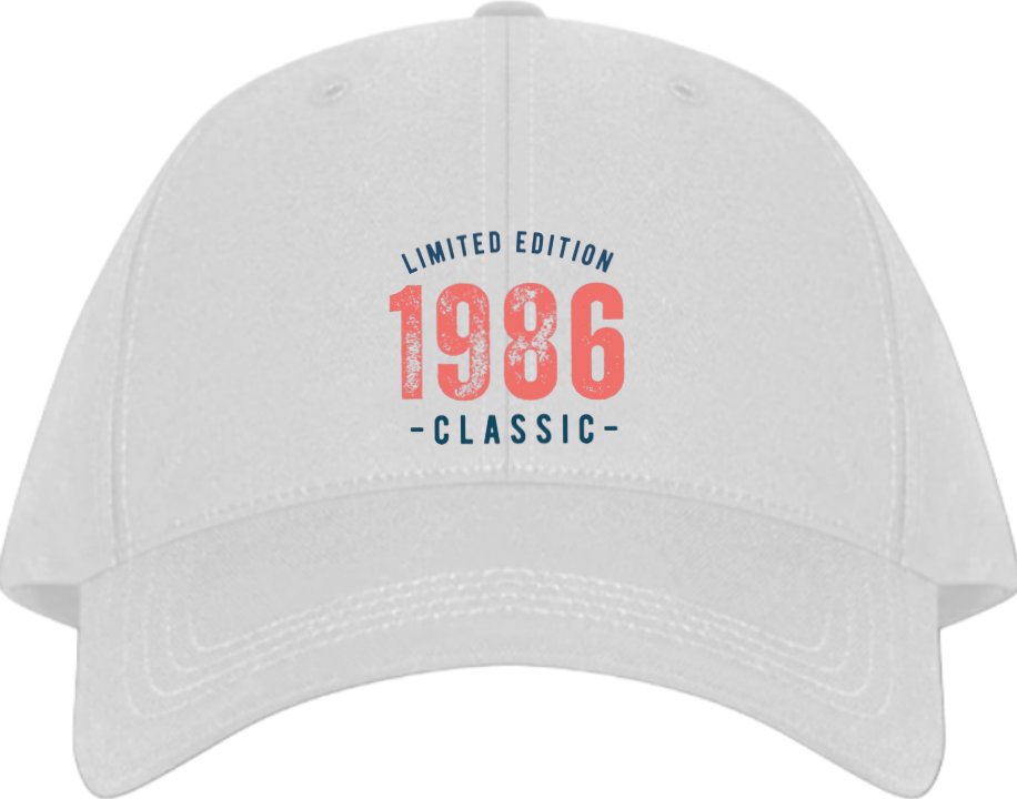 age Baseball cap White  1986
