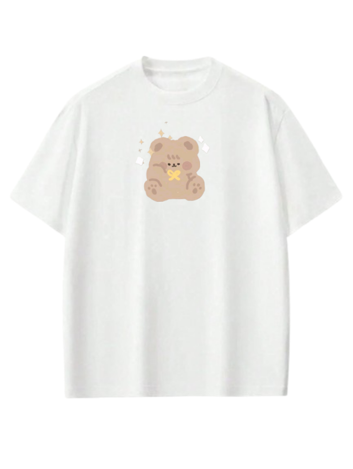 bear t- shirt White  18