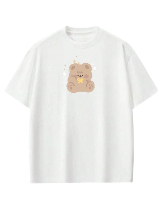 bear t- shirt White  18