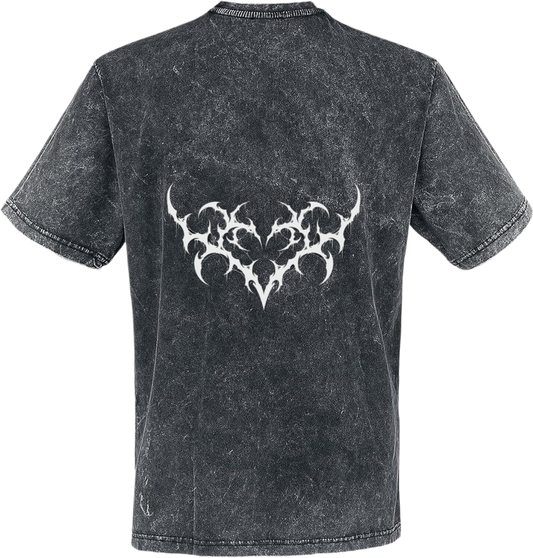 Goth t- shirt Washed Back 18