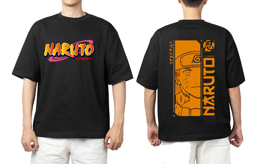 Naruto Shippuden t- shirt One Size Black Back 18
