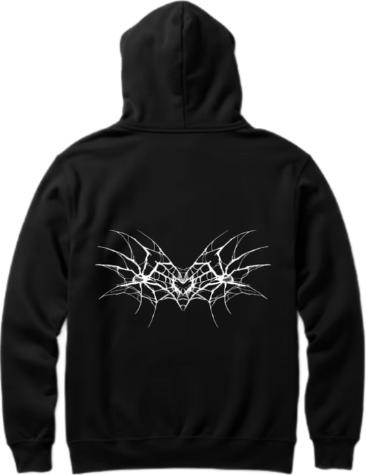 Goth Oversize Hoodie Black Back 18