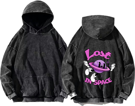 Lost IN SPACE One Size hoodie Washed Back 18