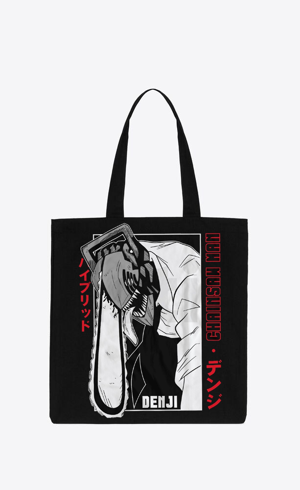Chainsaw Man tote bag Black 18