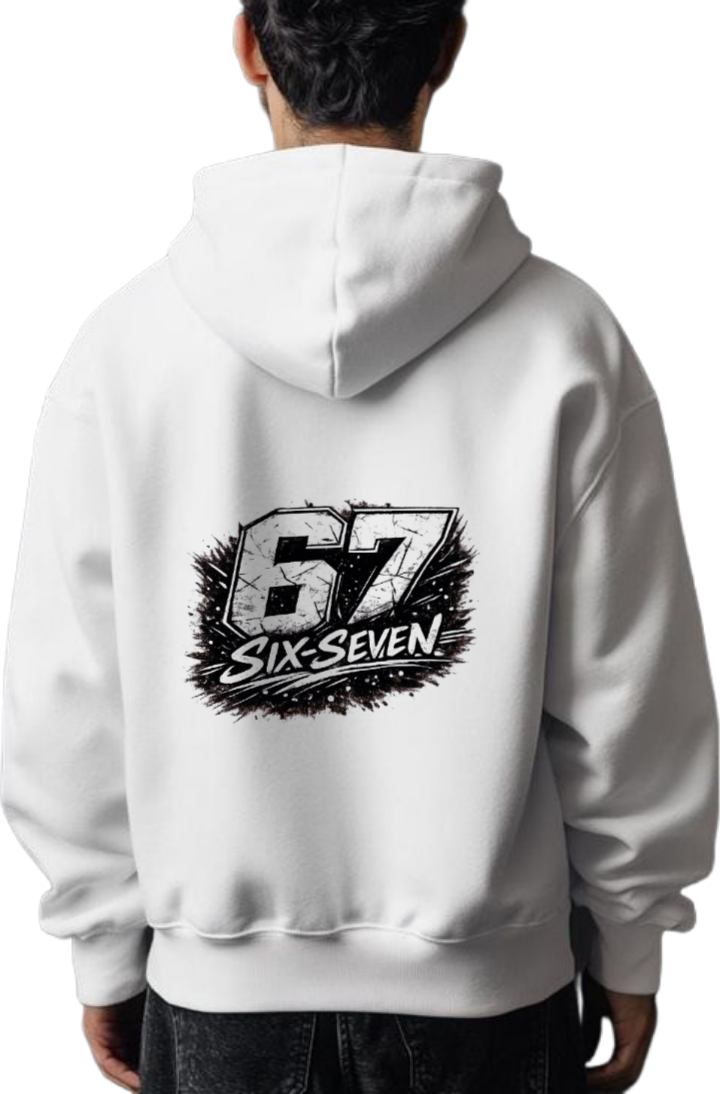 designs 67 Oversize Hoodie White Back 18