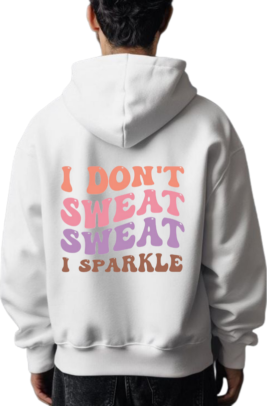 workout gym pilates Oversize Hoodie White Back 18