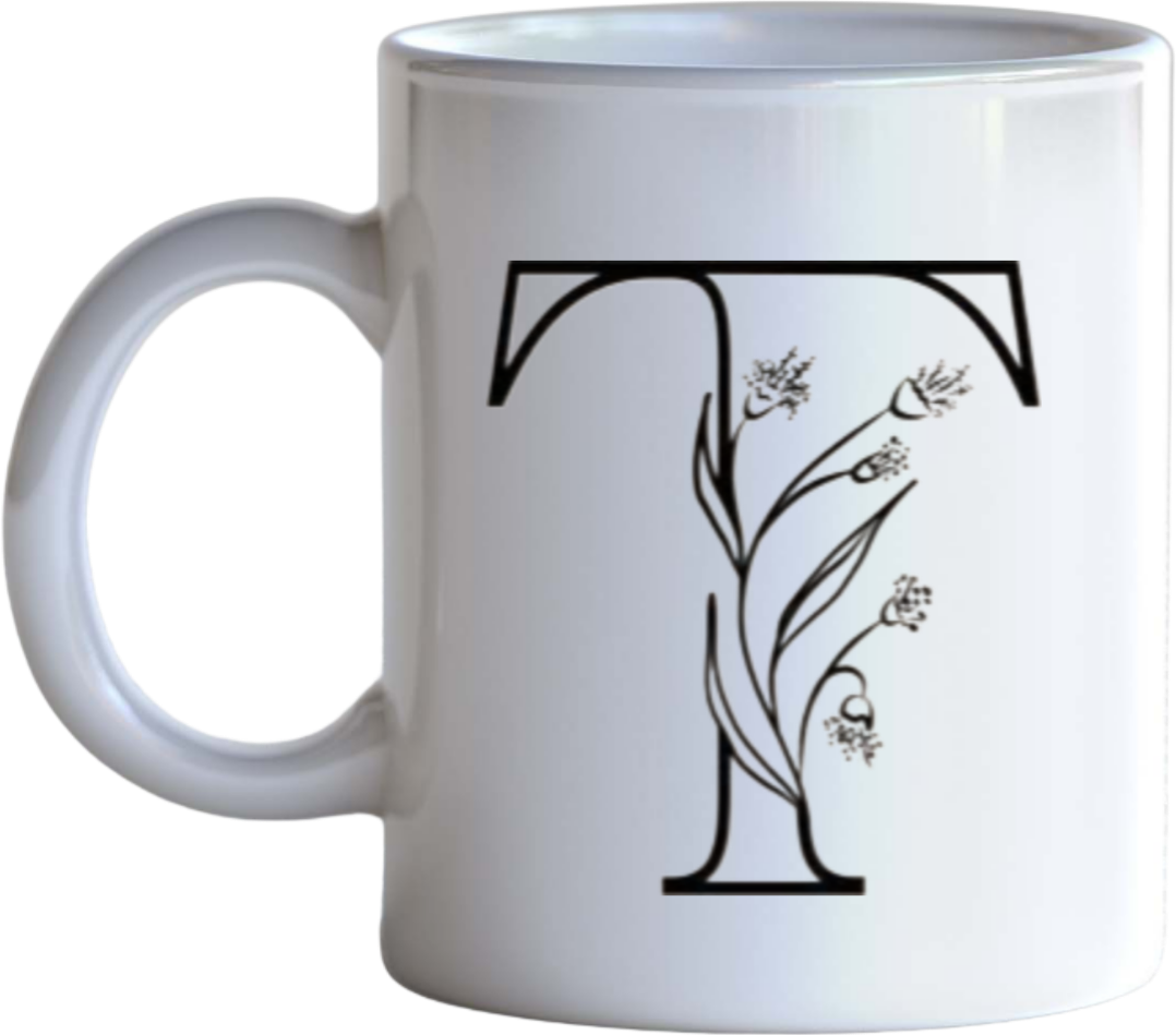 vector letter Mug T 18