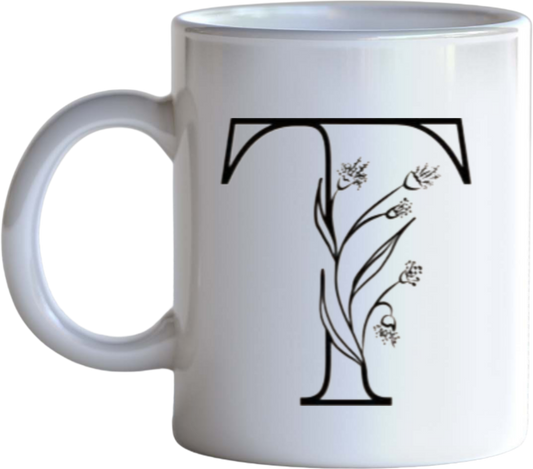 vector letter Mug T 18