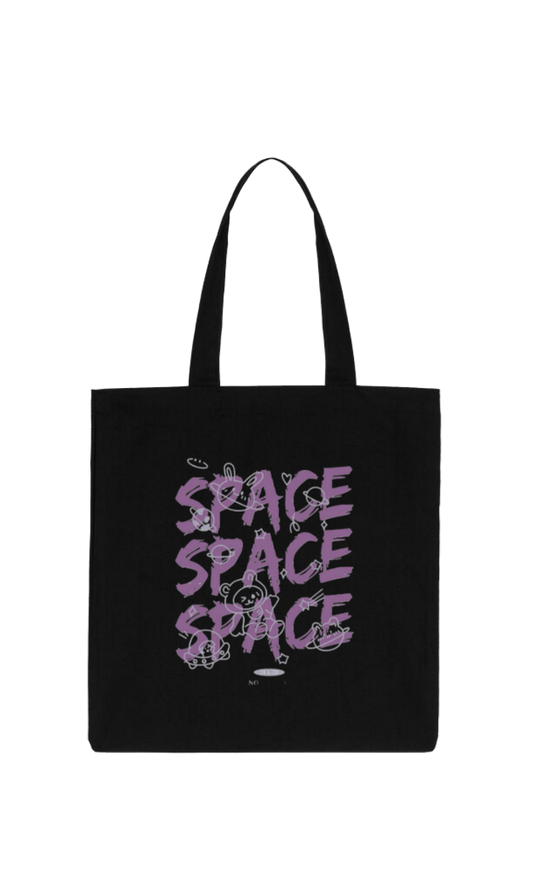 names tote bag Black SPACE 18