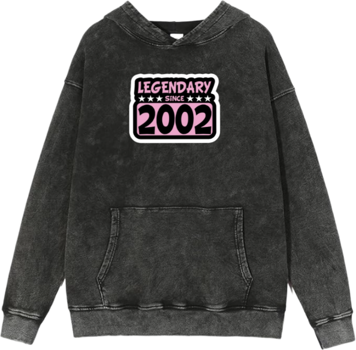 age Oversize  Hoodie Washed gray 2002