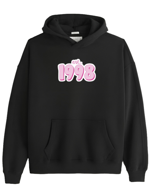 age Oversize Hoodie Black 1998