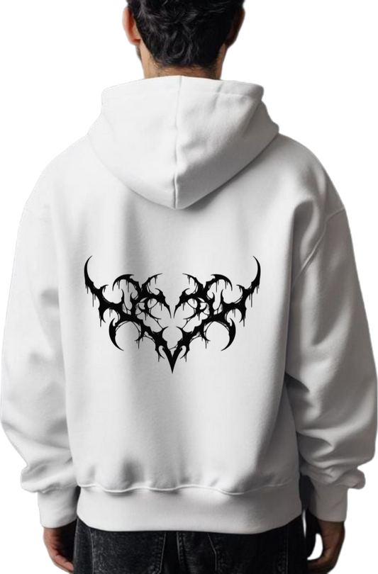 Goth Oversize Hoodie White Back 28