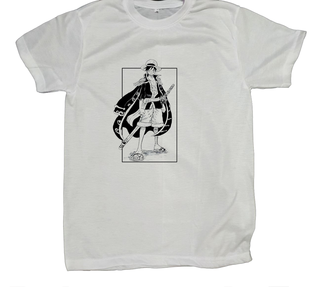one piece t- shirt fat White 18