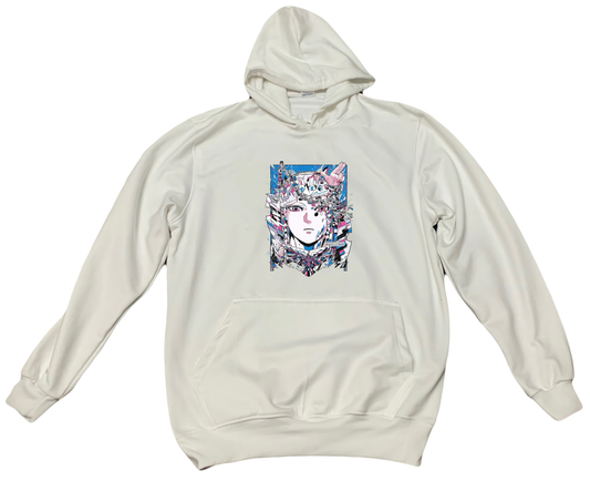 Anime Demon slayer nezuko tanjiro Oversize Hoodie White 18