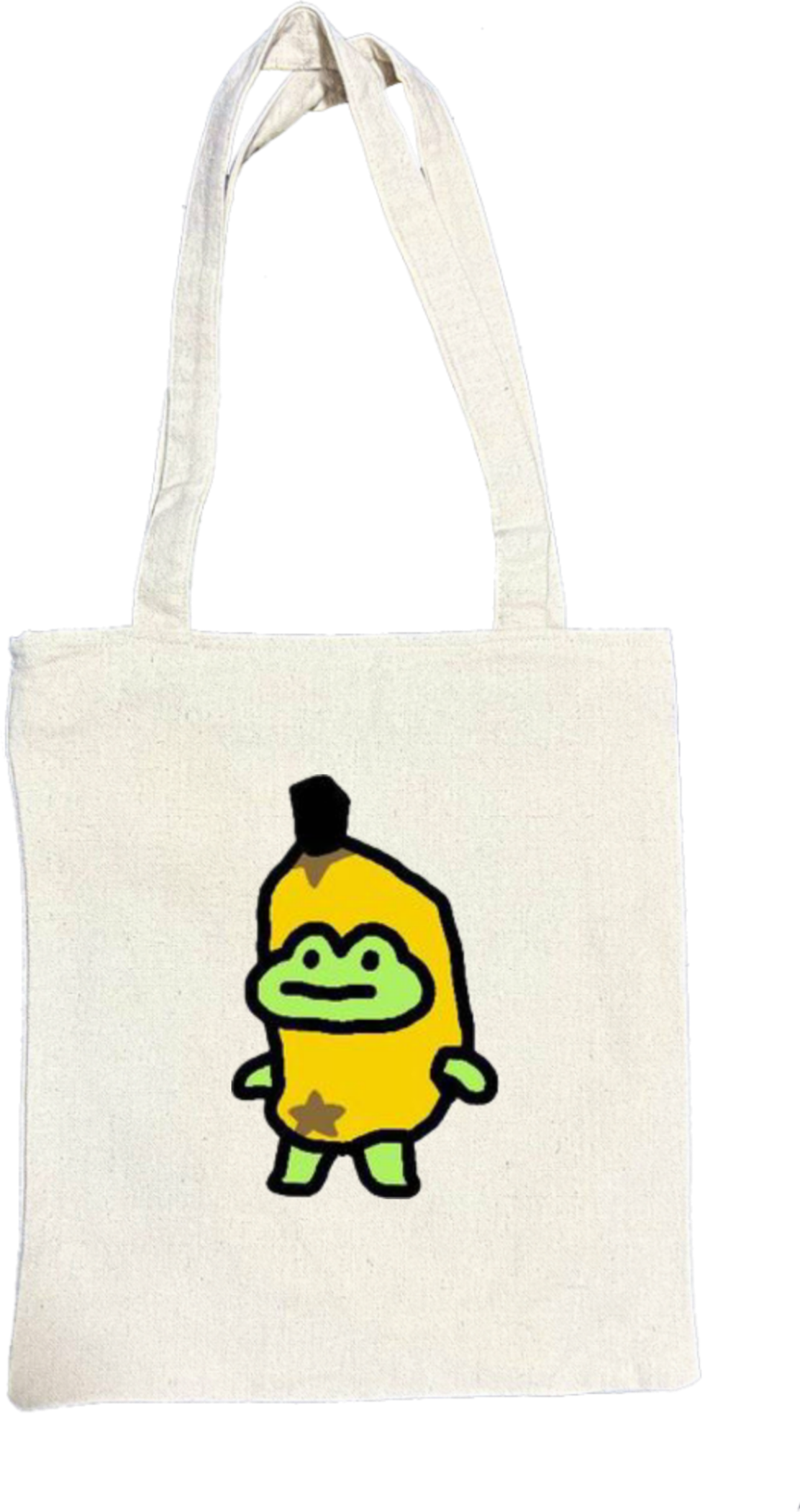 Frog tote bag beige 18