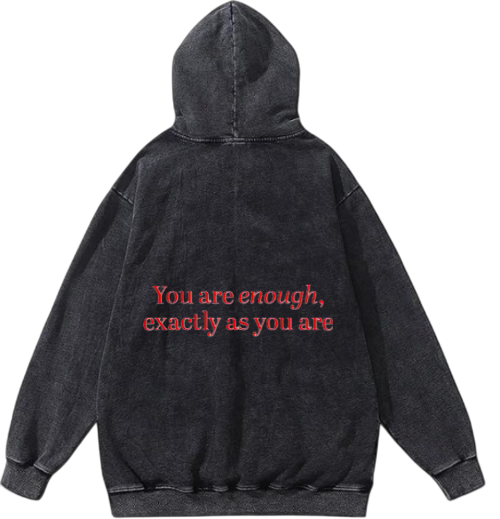 VaIentine coupIe Oversize  Hoodie Washed gray Back 18
