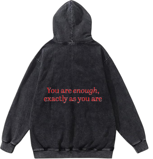 VaIentine coupIe Oversize  Hoodie Washed gray Back 18