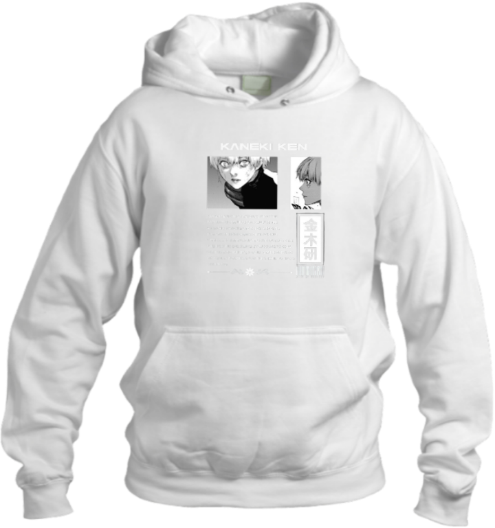 okyo Ghoul One Size hoodie White 18