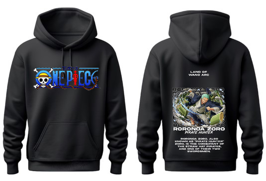 one piece One Size hoodie Black Back 18