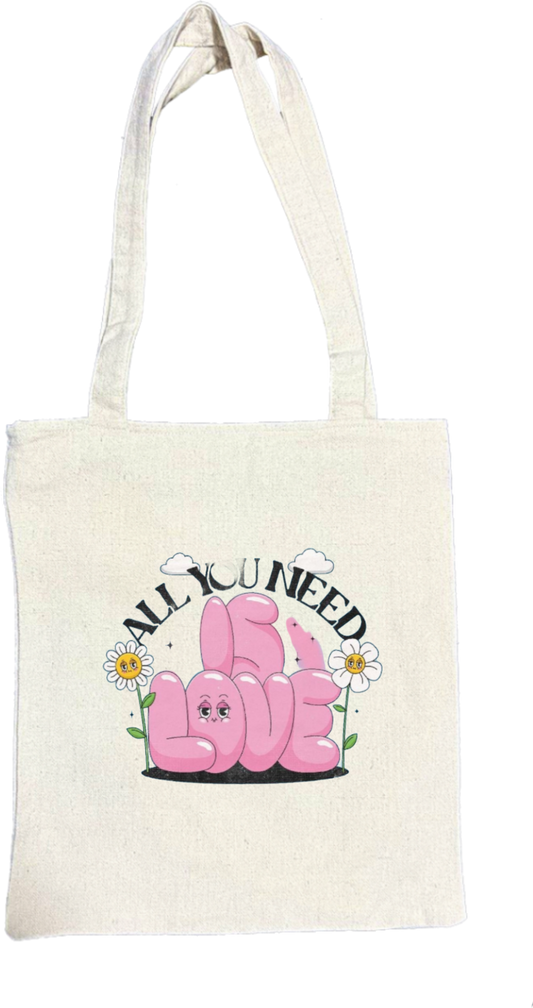 ALL YOU NEED tote bag beige 158