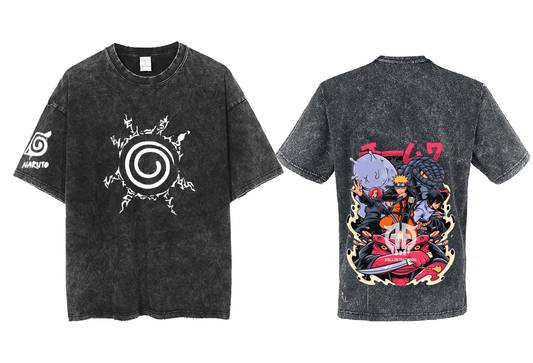 Naruto Shippuden t- shirt One Size Washed Back 18