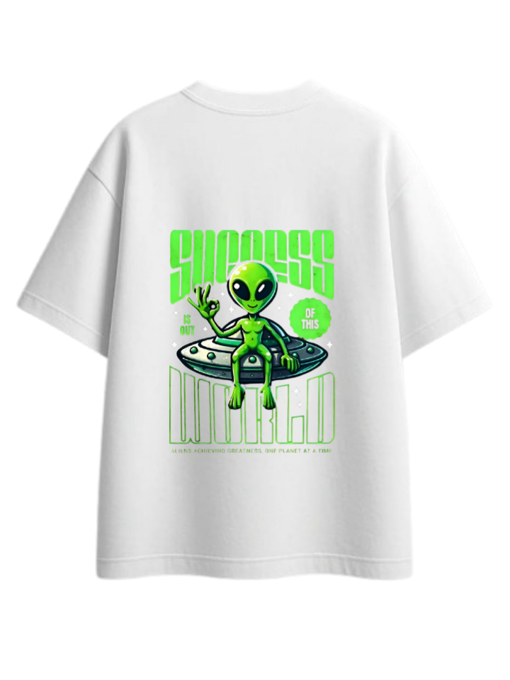 aliens One Size t- shirt White Back 18