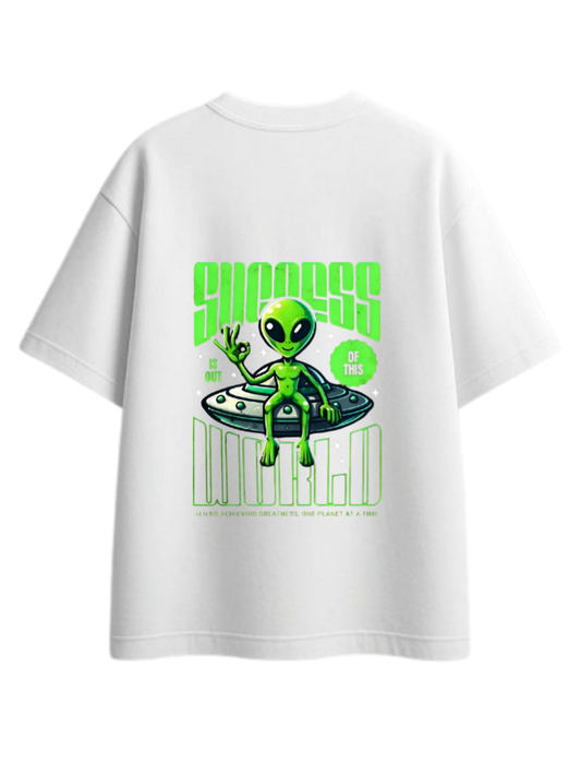 aliens One Size t- shirt White Back 18