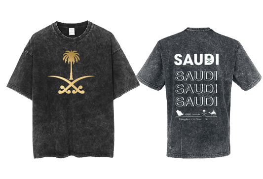 SaudIa Arabia saudi  One Size t- shirt Washed 15