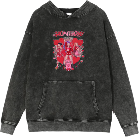 Hunterix kpop Oversize  Hoodie Washed gray 18
