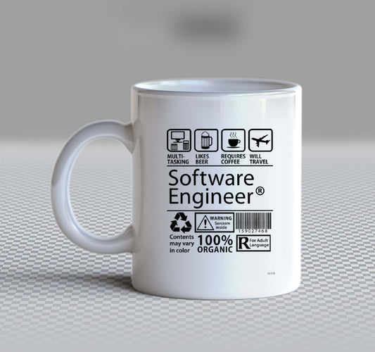 Software Engineer Back text Mug 18