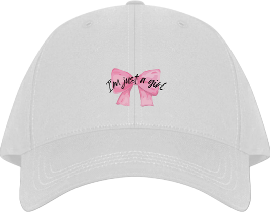 I'm just a girl Baseball cap White 192