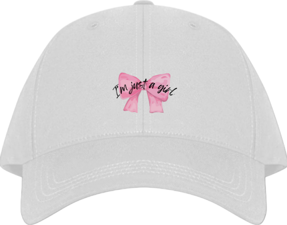 I'm just a girl Baseball cap White 184